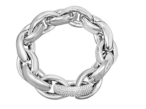 Matthia’s &amp; Claire 18K White Gold with Diamonds Precious Links Chain Bracelet $13,295