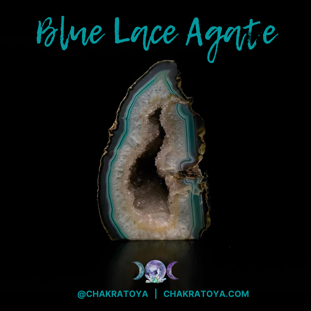 Jet  Blue Lace Agate Chakra Pendant Gemstone Divine Healing Chakra Balancing A+ 