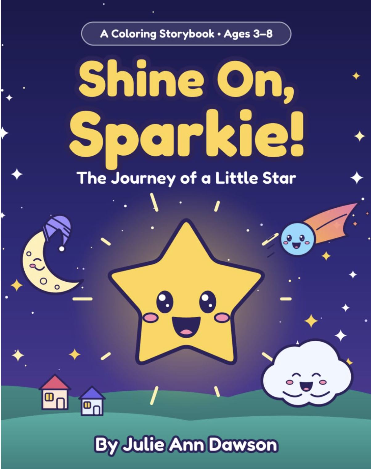 Shine On, Sparkie Coloring Storybook Graphic