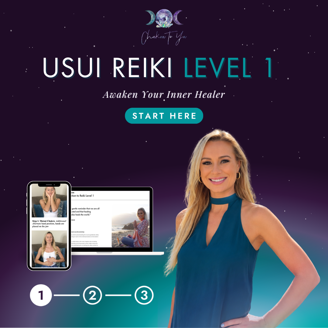 Usui Reiki Level 1 online certification course with Reiki Master Teacher Julie Ann Dawson of Chakra To Ya, with phone and laptop course previews