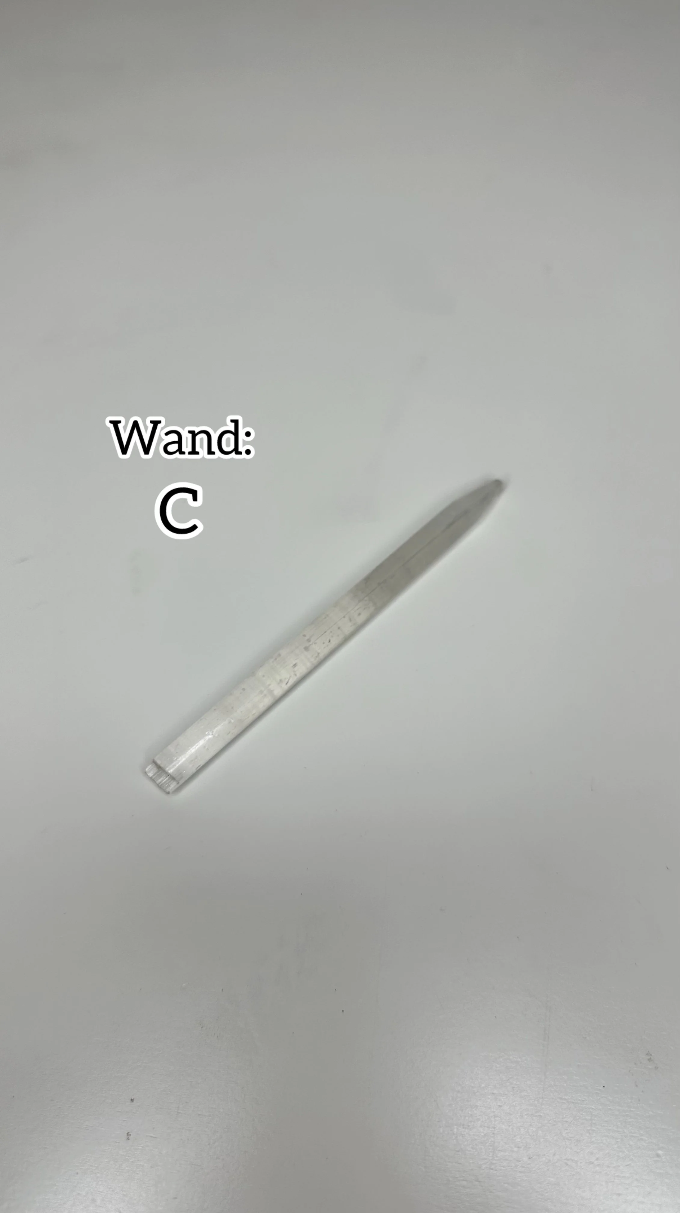 Reiki-Infused Terminated Selenite Wand