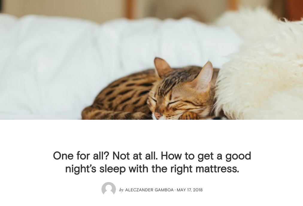 Blog - One for all? Not at all. How to get a good night’s sleep with the right mattress..png