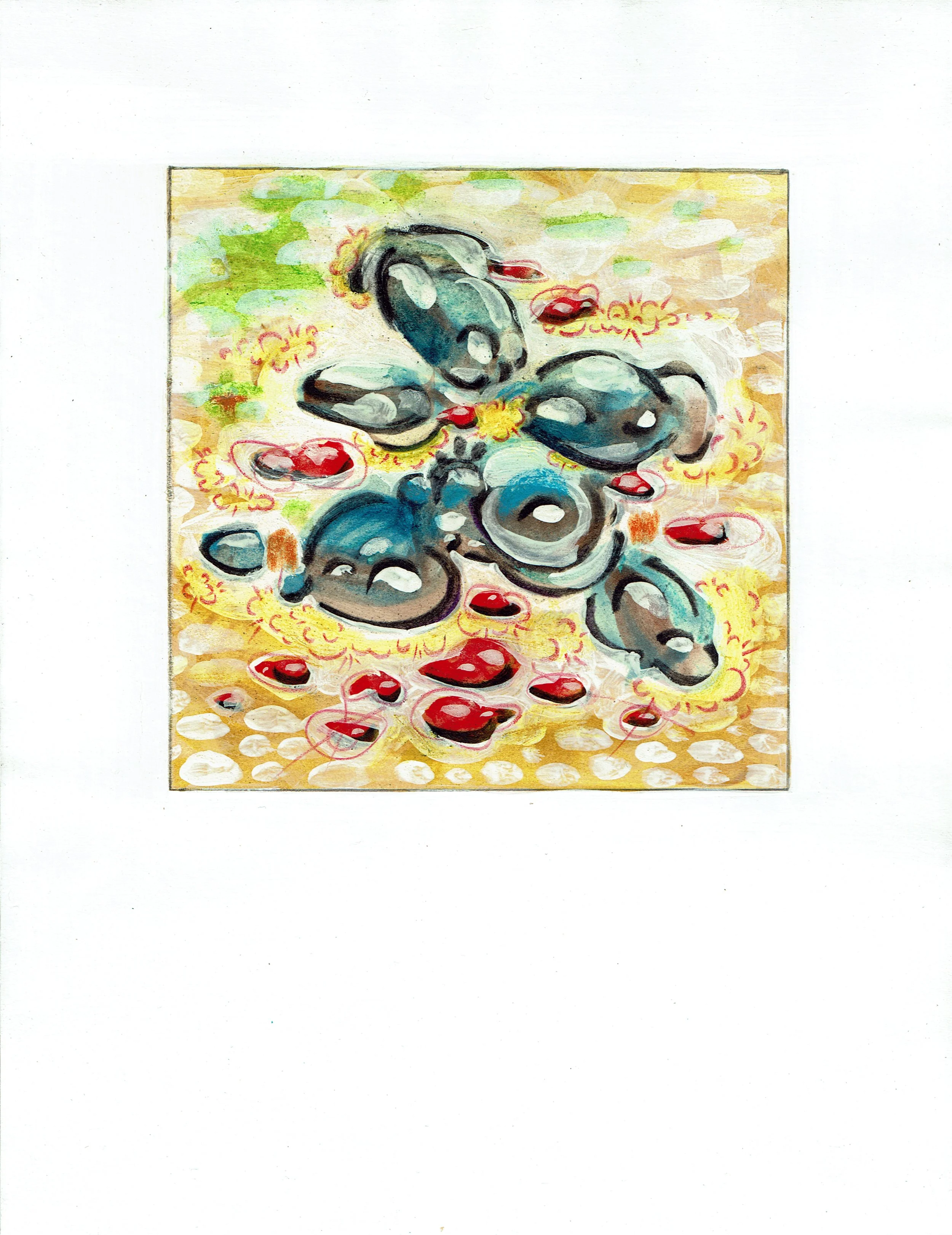 "Bundle 2"  |  8.5"x11"  |  Watercolor, Acrylic, Charcoal, Chalk, Colored Pencil  |  2022