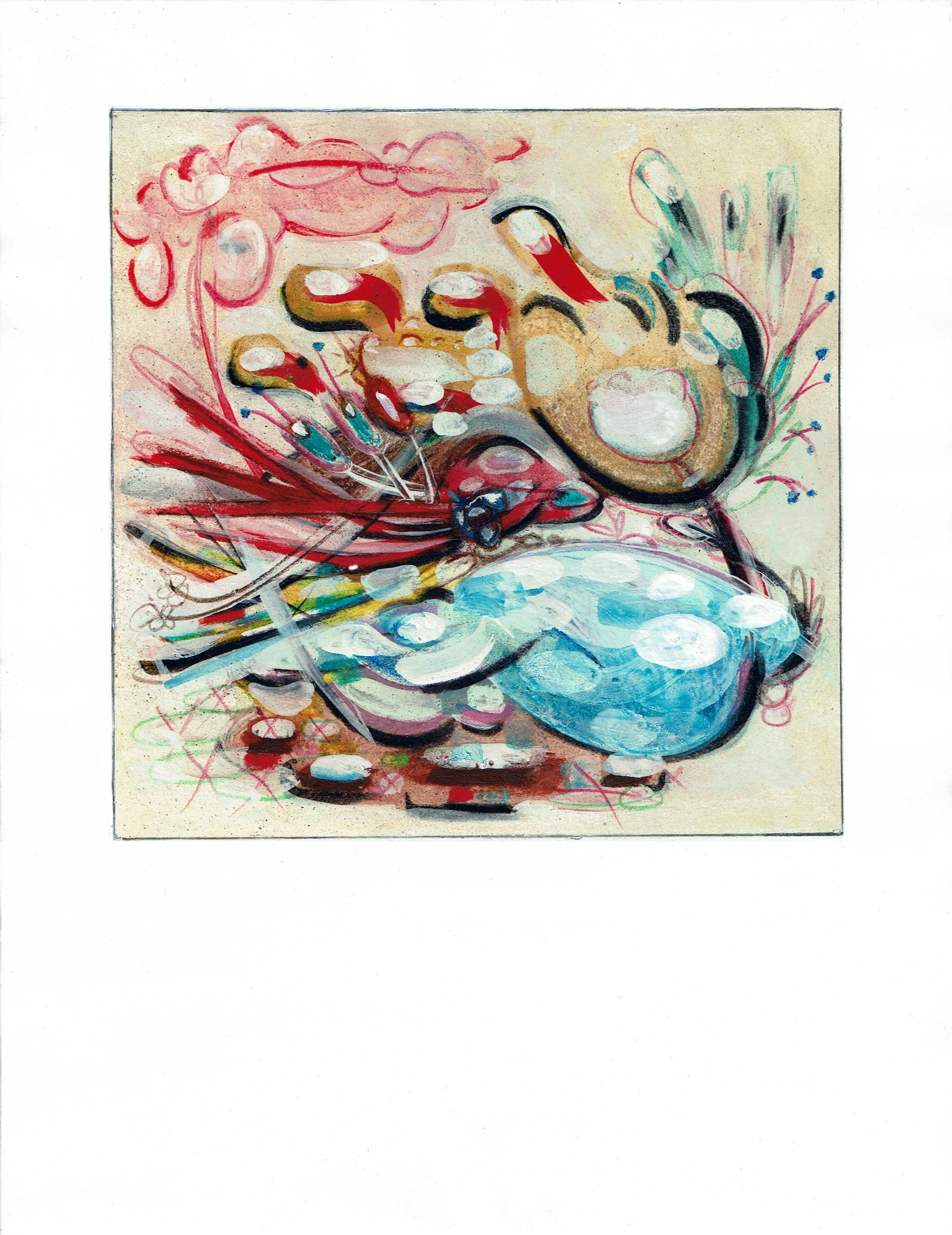 "Bundle 1"  |  8.5"x11"  |  Watercolor, Acrylic, Charcoal, Chalk, Colored Pencil  |  2022