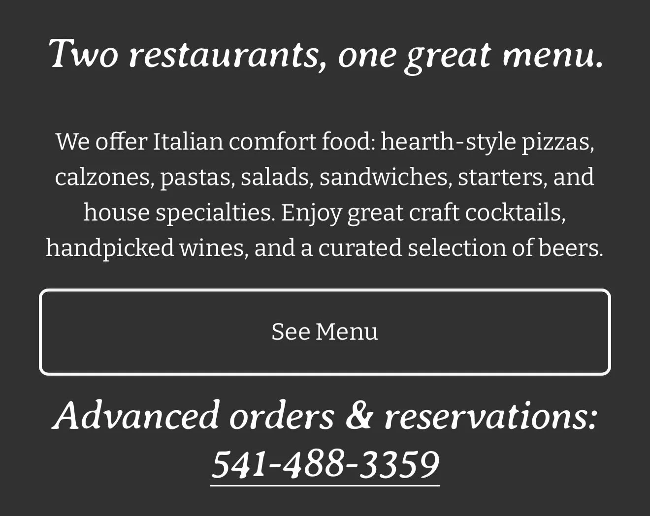Come visit us at Macaroni&rsquo;s Ristorante and Martino&rsquo;s!

📍 Ashland, OR
🌐 www.macaronisandmartinos.com
📞 (541) 488-4420

@macaronisandmartinos
#martinos #ashland #macaronisandmartinos #comfortfood #supportlocal