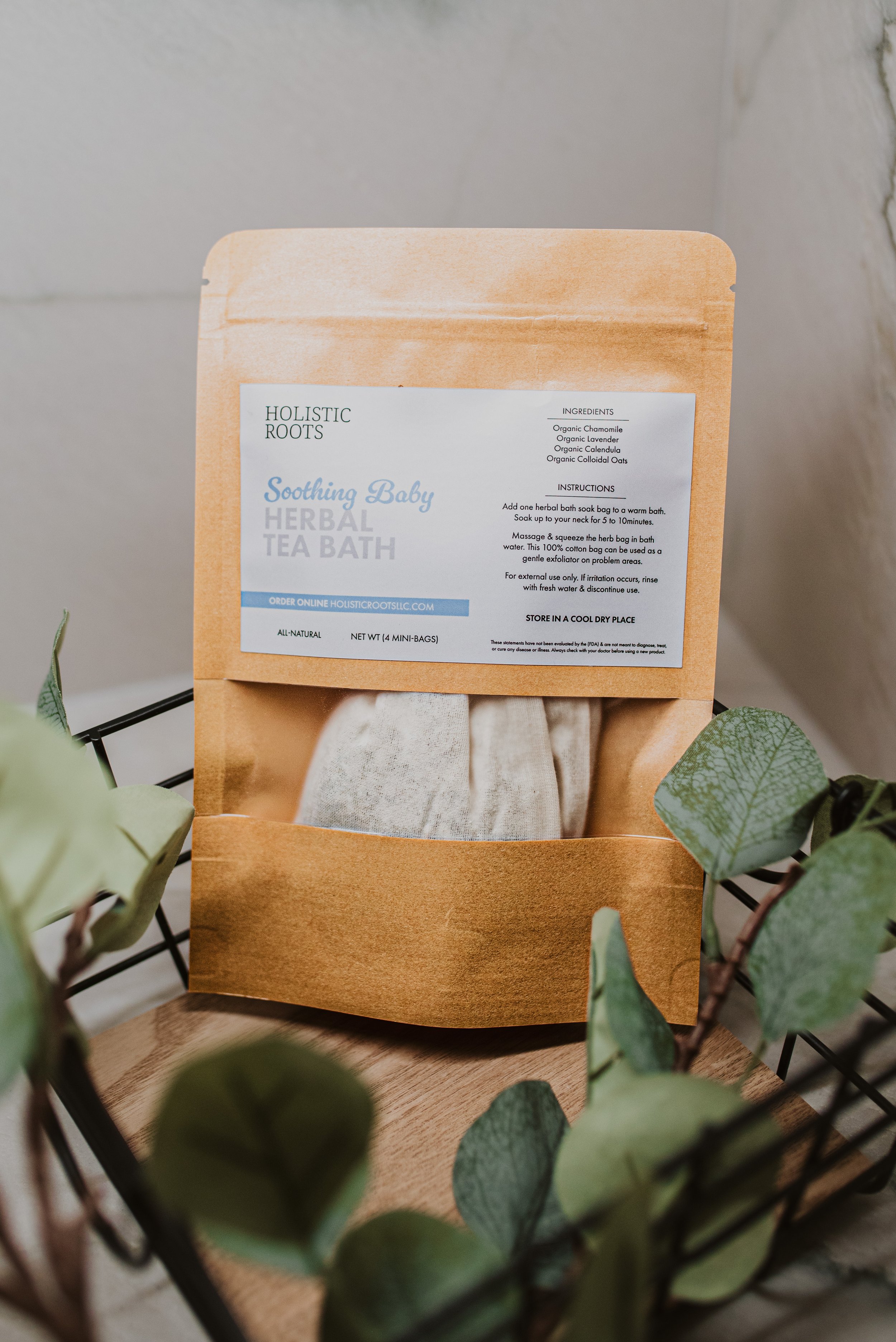 Soothing Baby Herbal Tea Bath