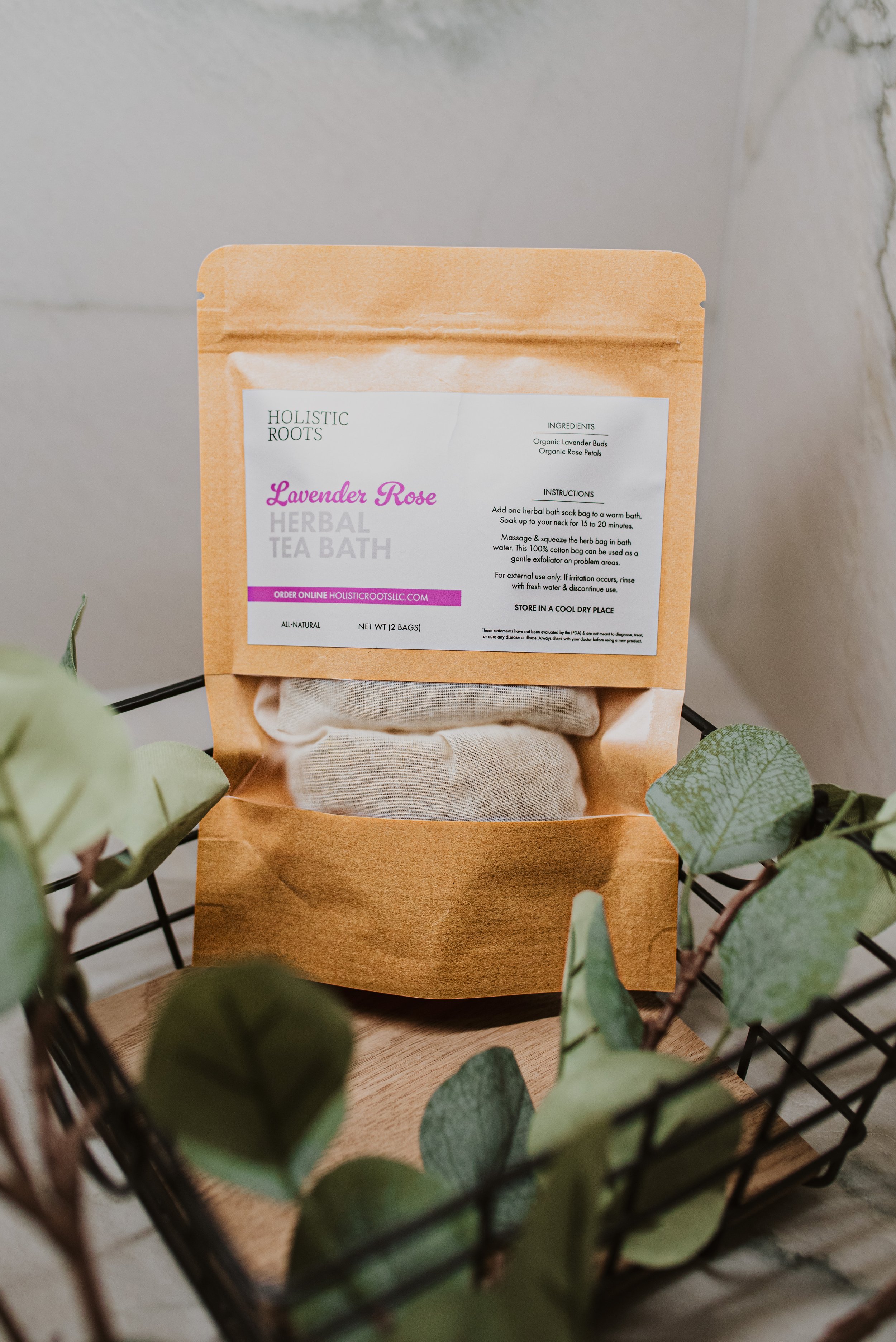 Lavender Rose Herbal Tea Bath