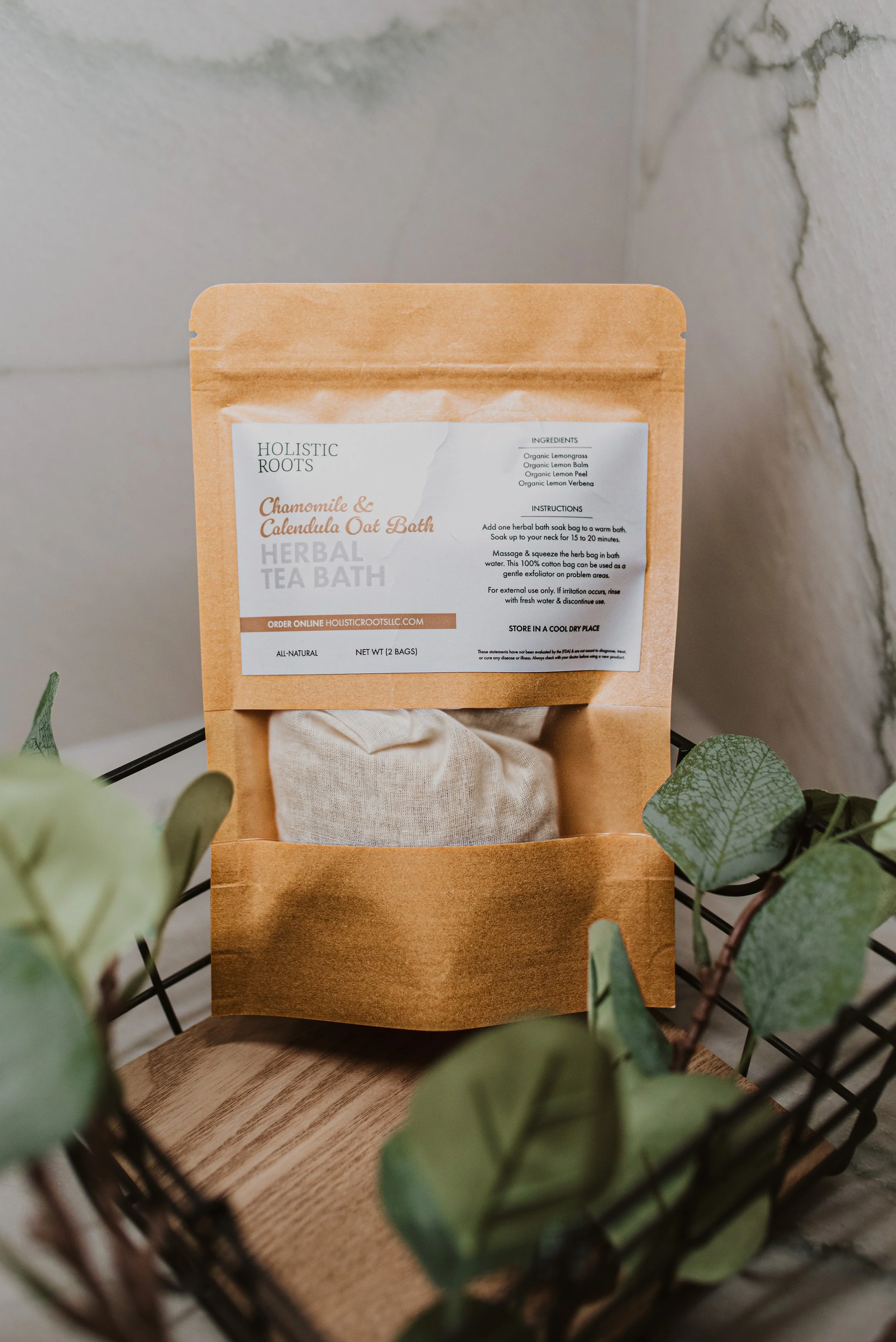 Chamomile & Calendula Oat Herbal Tea Bath