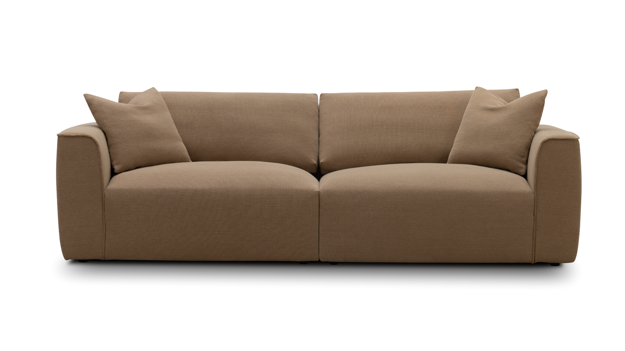 02-oscar-tight-seat-sofa-front.png: Oscar Tight Seat Sofa in Sandbar front view
