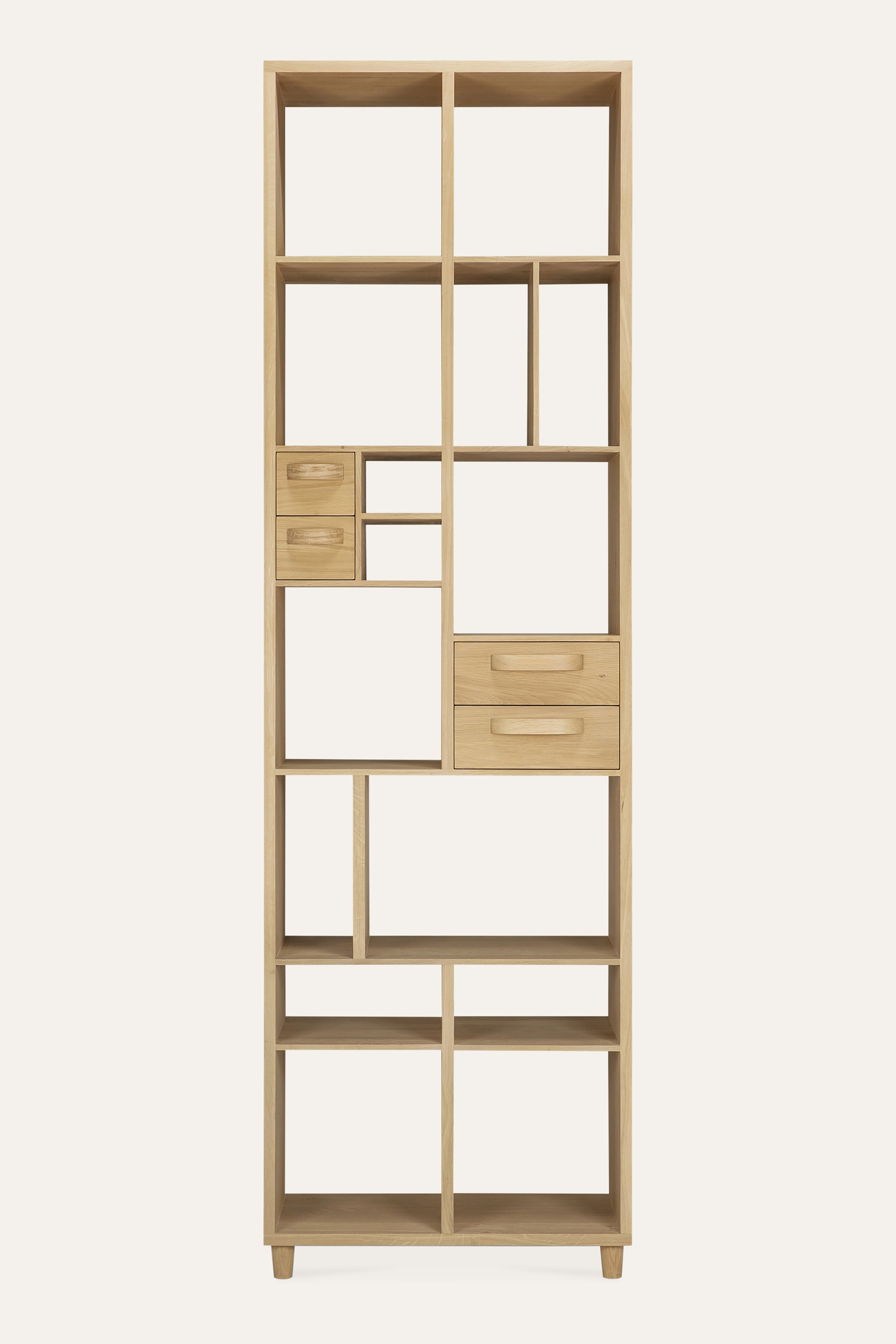 Oak Pirouette Book Rack