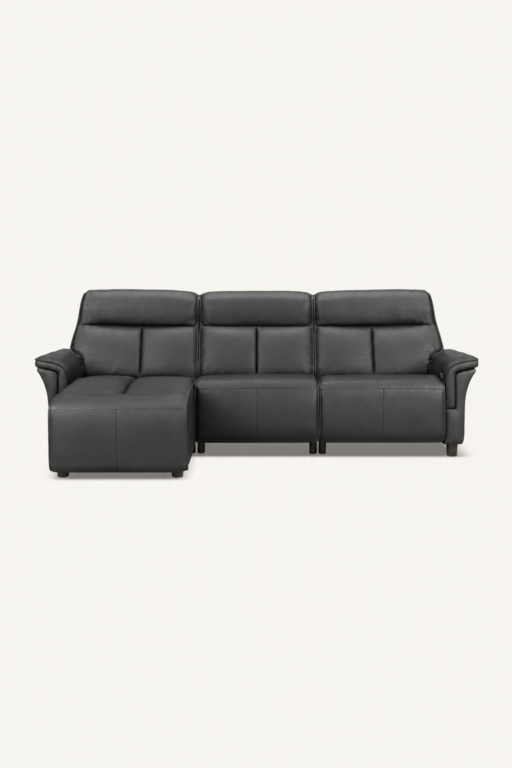 Mirrored anthracite Milan chaise sofa-1.png