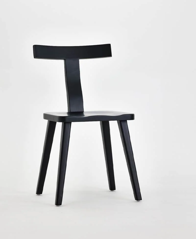 Simple black chair