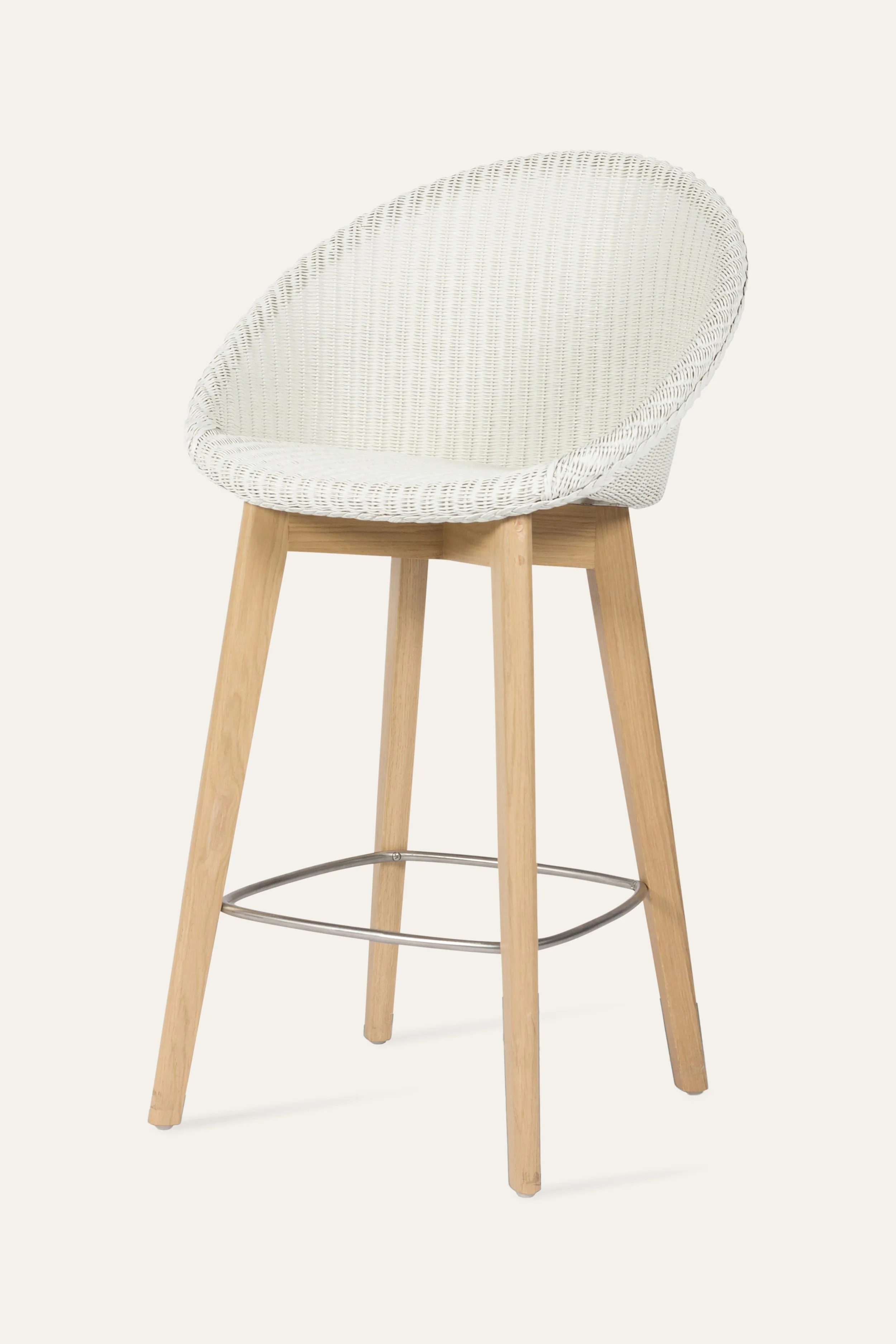 Joe Loom Oak Counter Stool