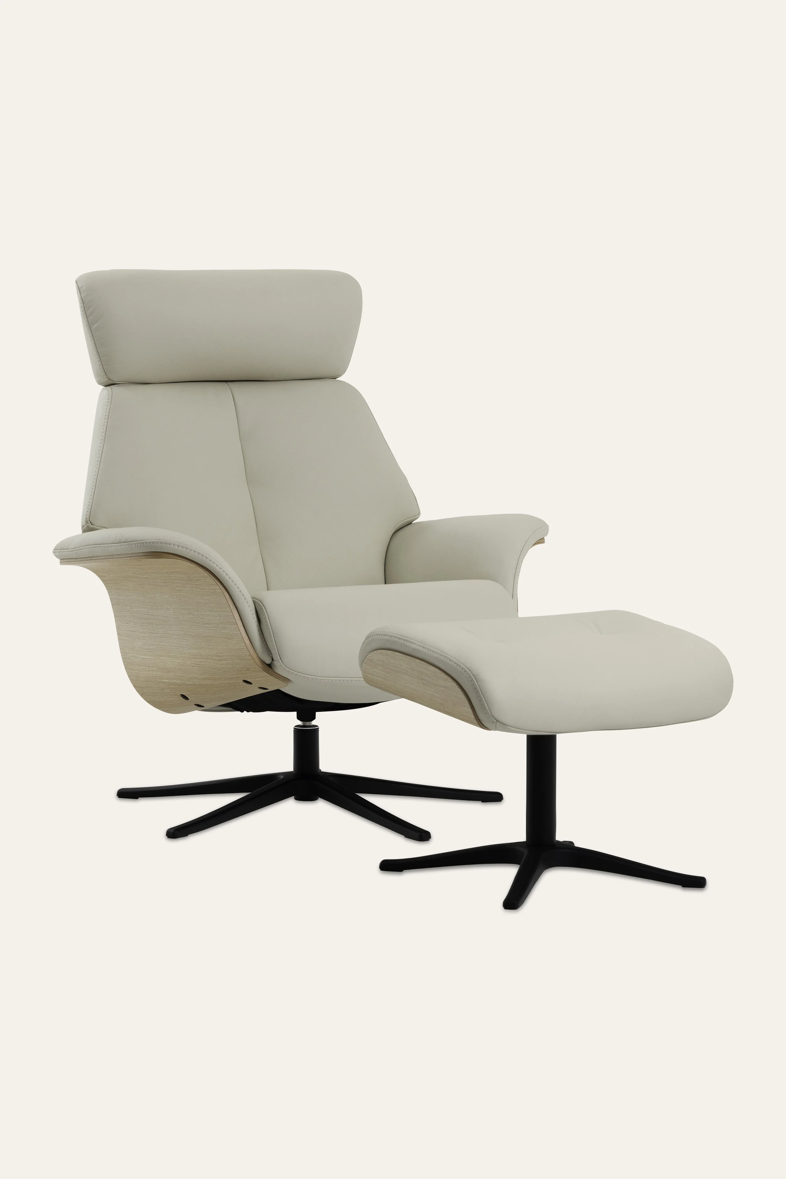 Space 57.57 Recliner Chair & Footstool