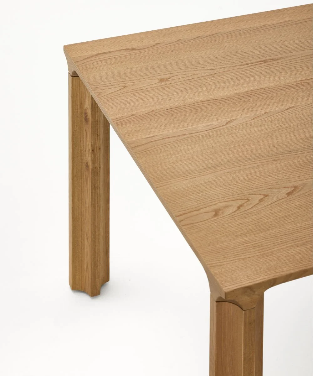 Simple wood dining table