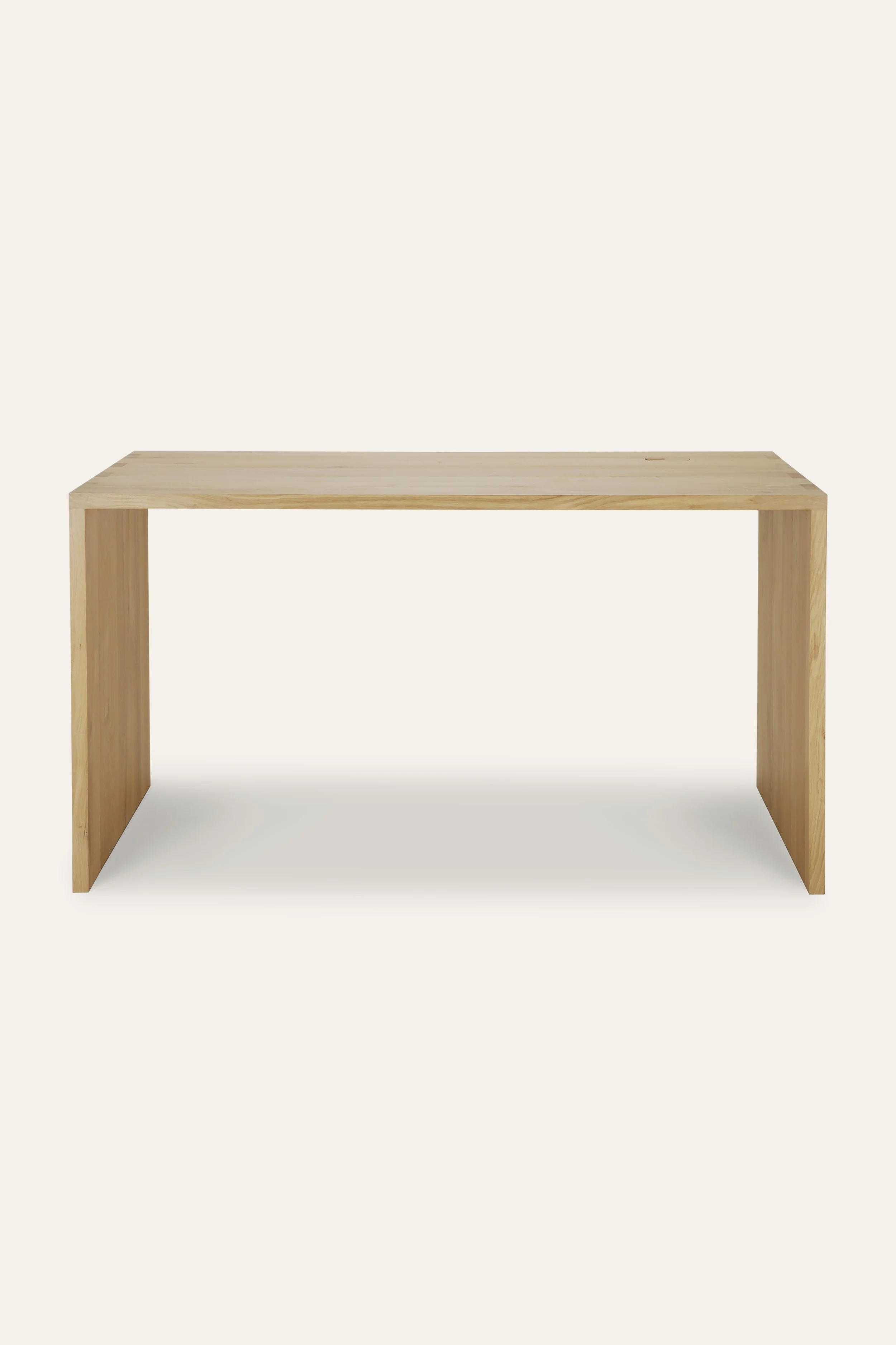 Oak U Desk (with Cable Management)