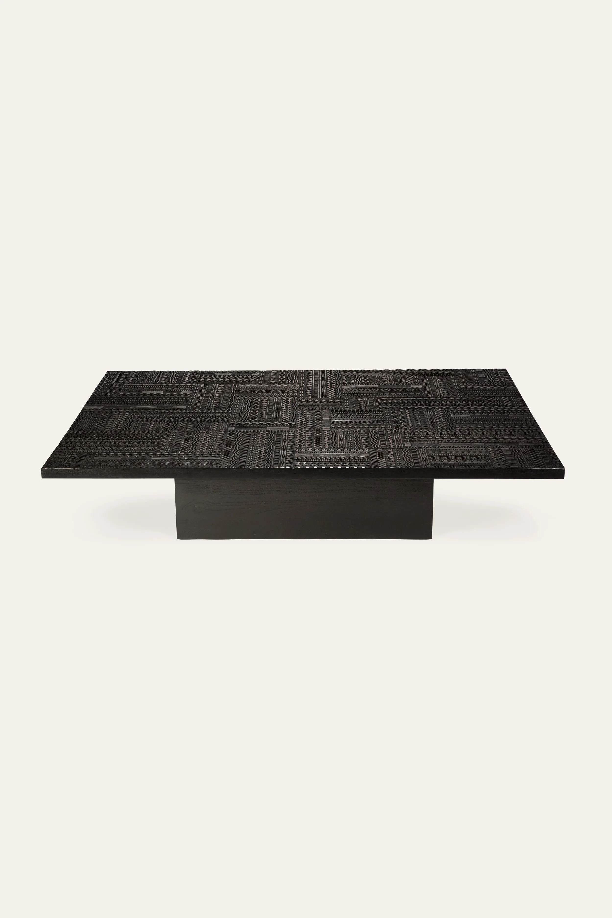 Ethnicraft  Teak Tabwa Block Coffee Table