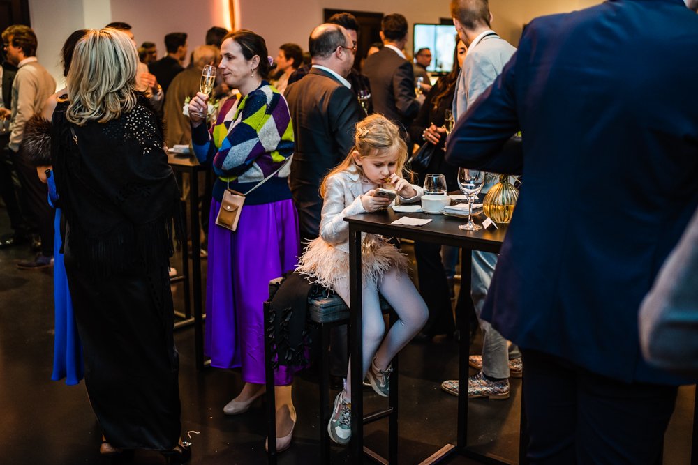 kinderen tijdens receptie