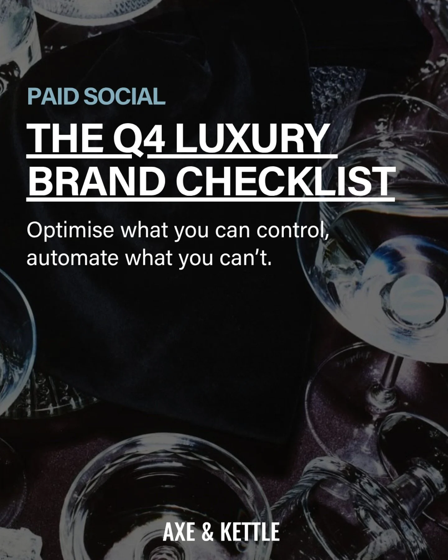 Q4 is officially here: is your Paid Social strategy ready?

From Meta to TikTok to Pinterest, we&rsquo;ve built a checklist designed to help luxury and premium brands cut through the noise, elevate creative, and convert with clarity this season.

✔️ 