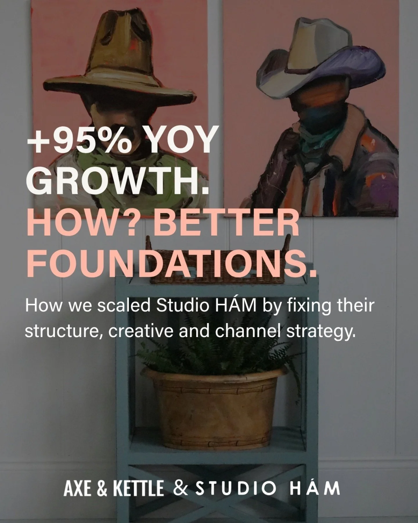 A strong website is essential. But on its own, it doesn&rsquo;t drive growth.

For Studio H&Aacute;M, we combined their Shopify relaunch with a structured paid media strategy across Meta, Google and Pinterest.

+95% YoY revenue growth followed.

Beca