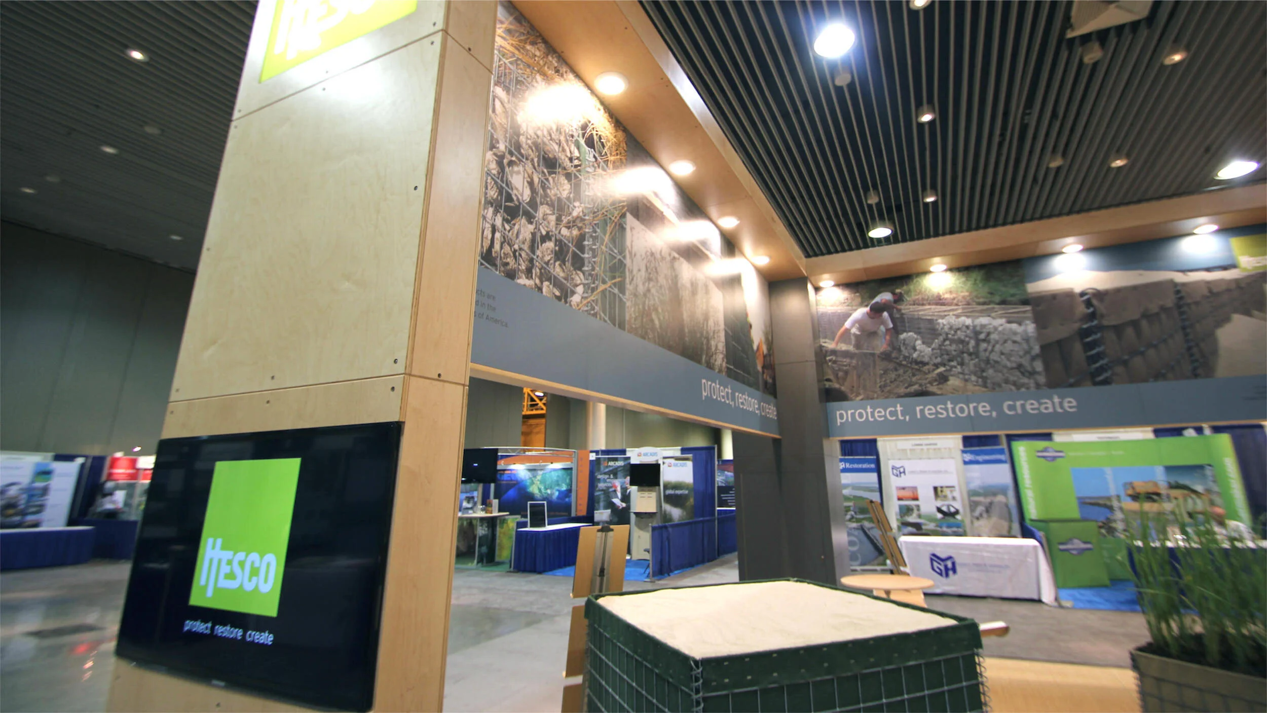 Hesco Custom Modular Exhibition Stand