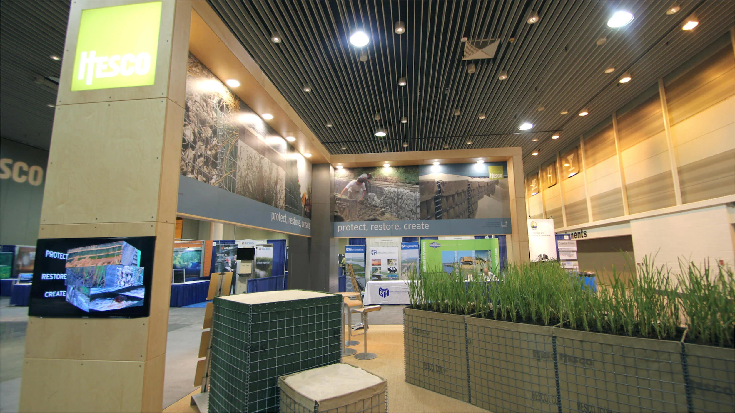 Hesco Custom Modular Exhibition Stand