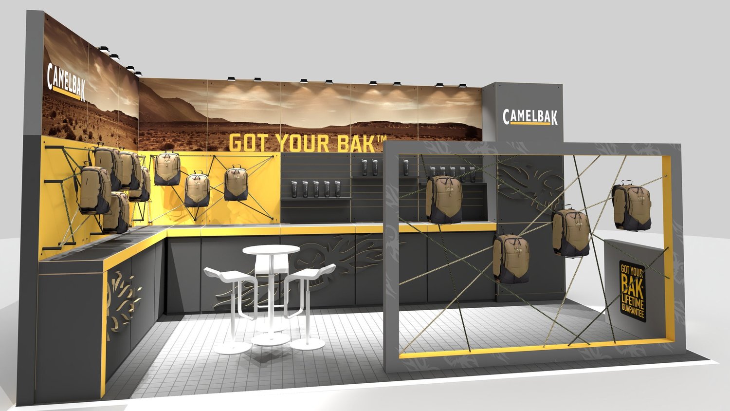 Modular Exhibition CamelBak Exhibition Stand | Outdoor Gear Trade Show Display ...