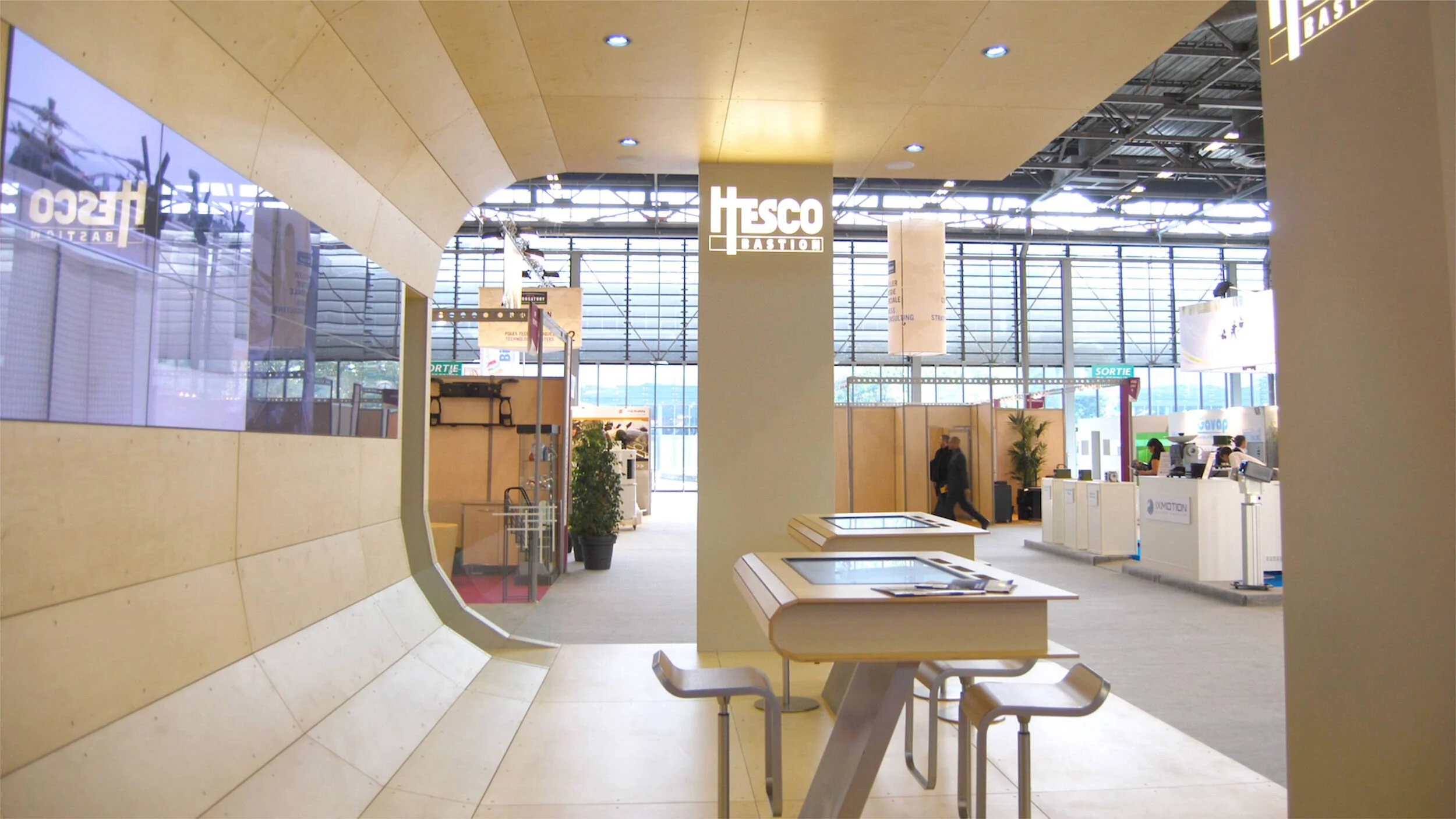 Hesco Sustainable Semi-modular Exhibition Stand Display