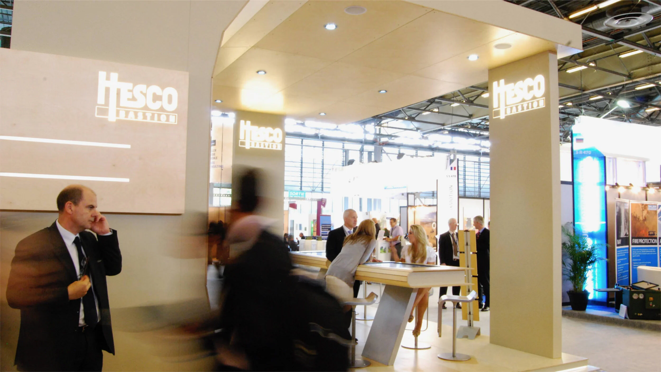 Hesco Sustainable Semi-modular Exhibition Stand Display