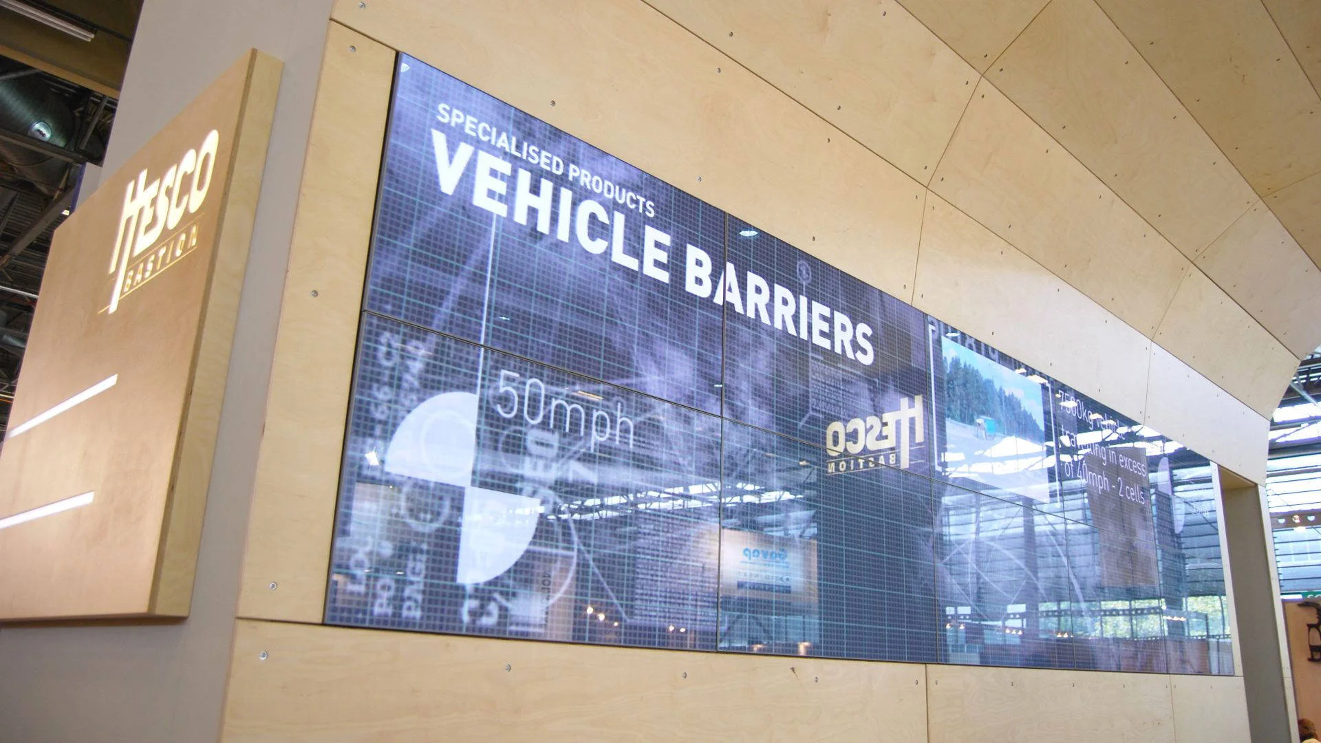 Hesco Sustainable Semi-modular Exhibition Stand Display