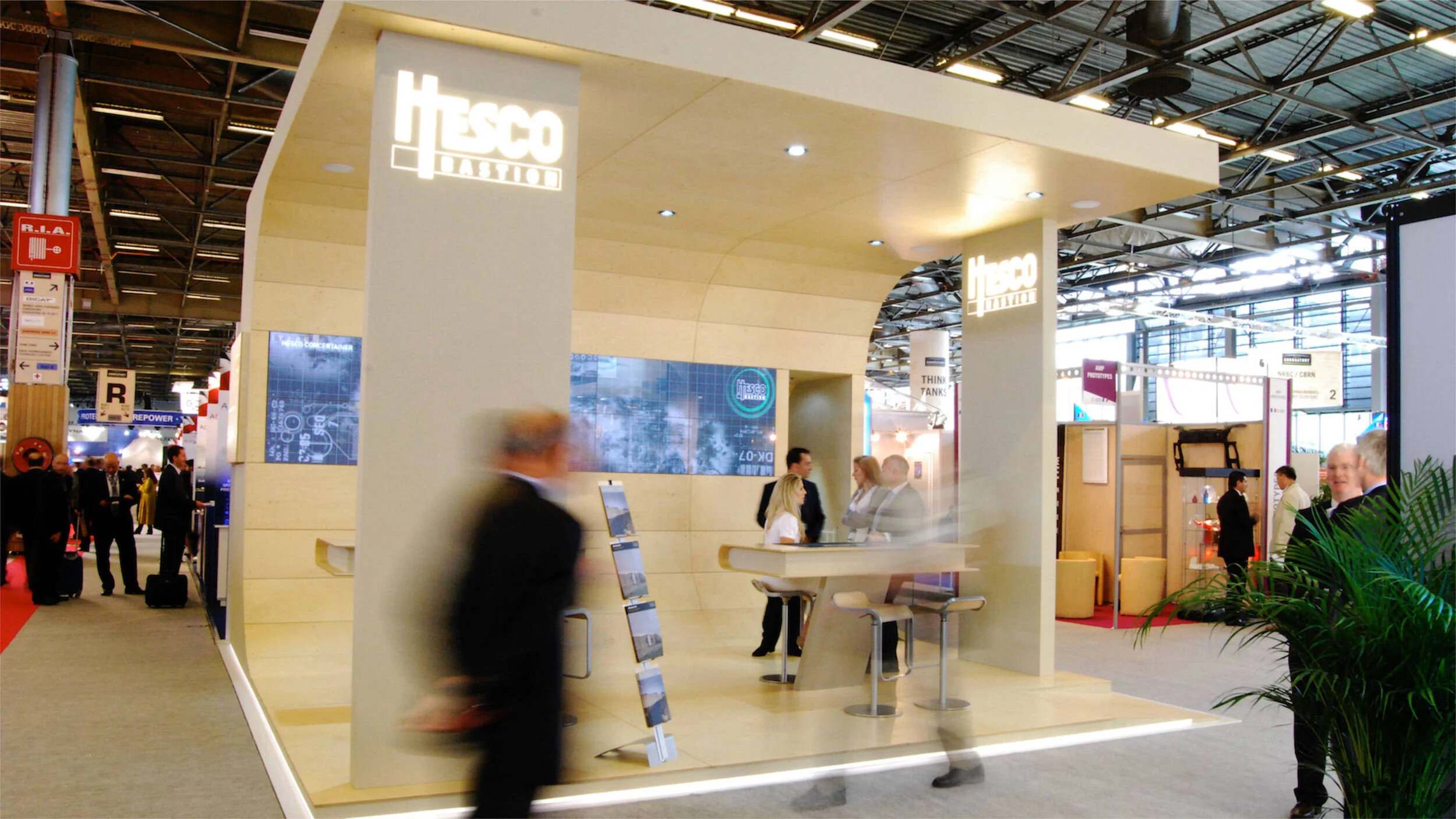 Hesco Sustainable Semi-modular Exhibition Stand Display