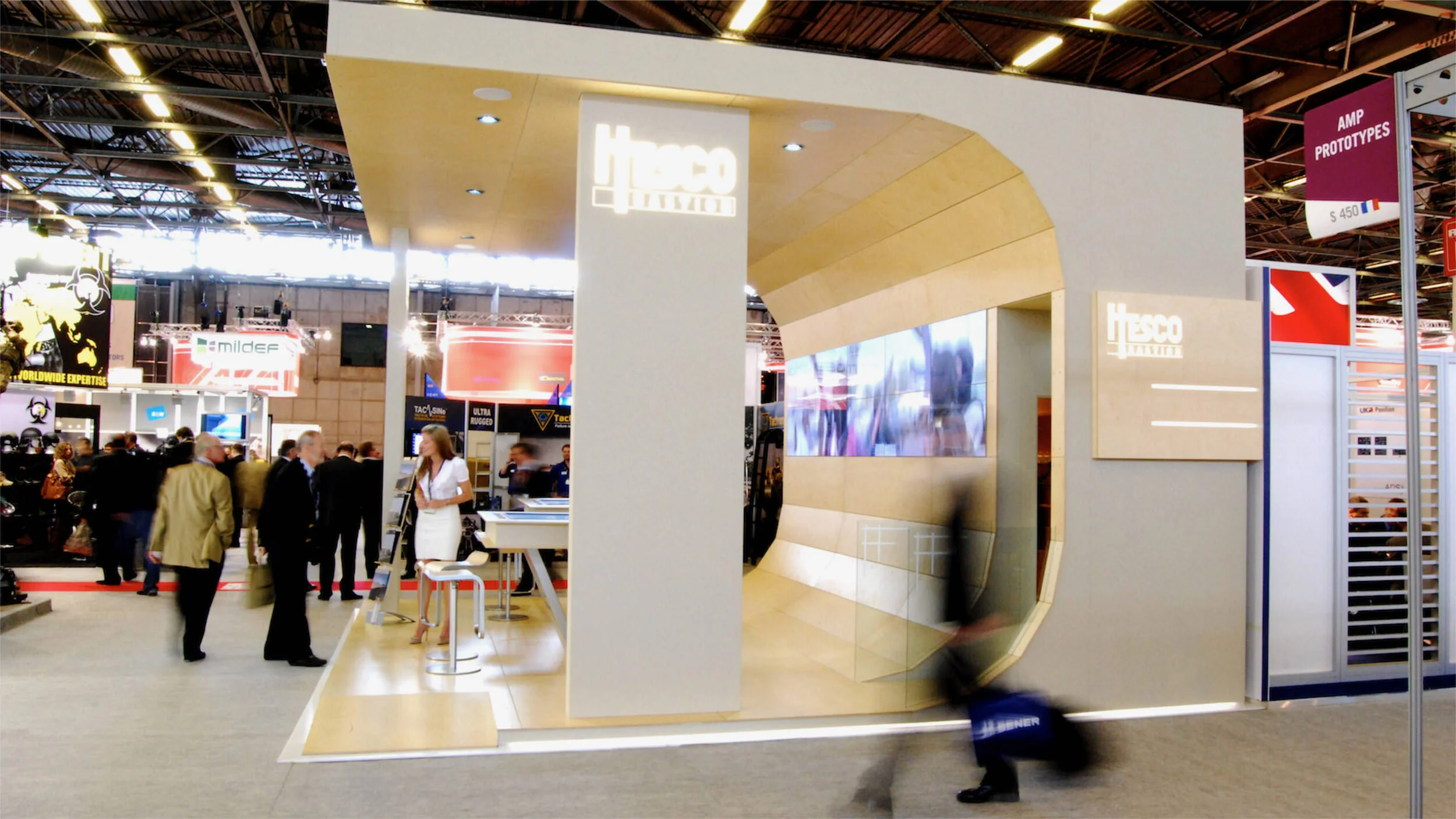 Hesco Sustainable Semi-modular Exhibition Stand Display