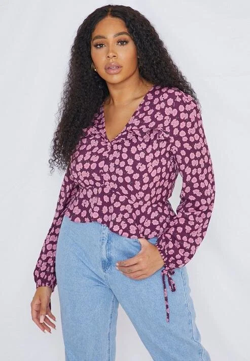 Missguided Plus Pink Floral Blouse £25