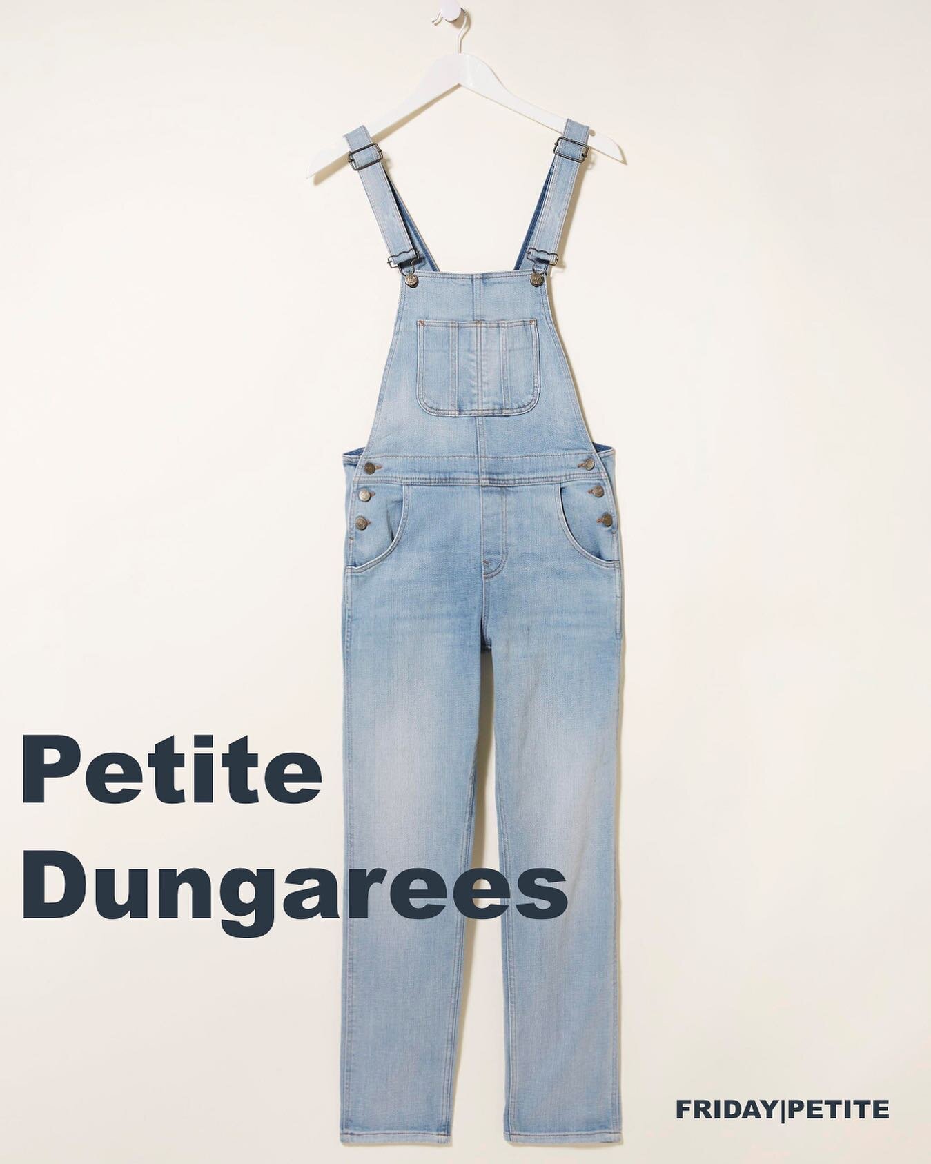 Dungarees are back for spring and we&rsquo;re really not mad about it! We&rsquo;ve rounded up our favourite petite styles for your viewing pleasure. Link 🔗 in bio to check them all out.
.
.
.
.
#petitestyle #petitefashion #dungarees #petitedungarees