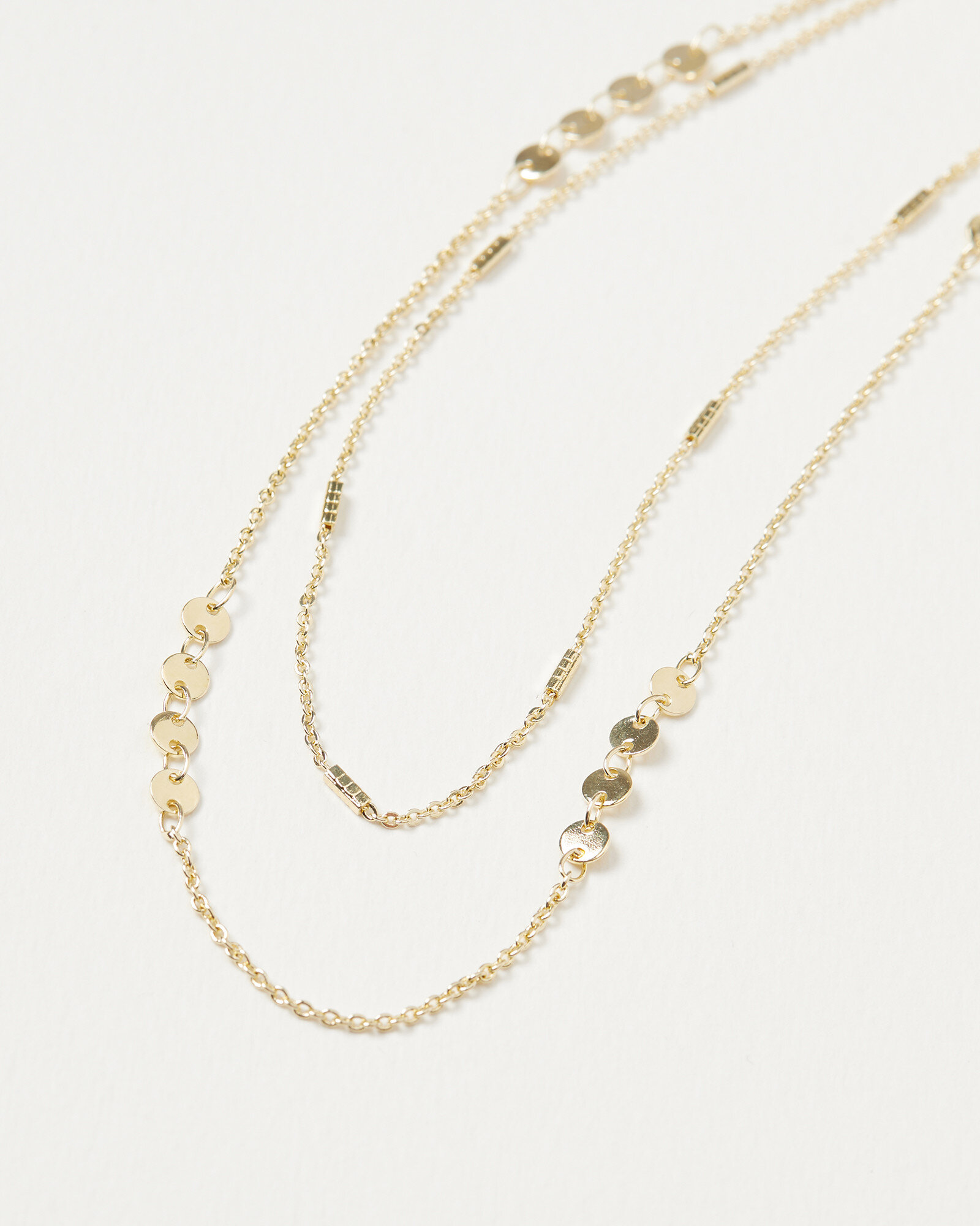 Oliver Bonas Fortune Mixed Chain Layered Necklace £45