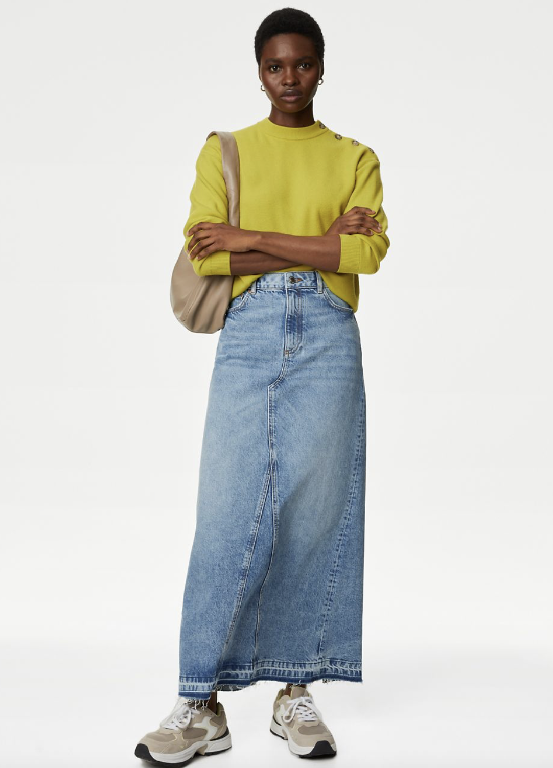 5 Pocket Jean Skirt In Petite - Quinta Blue | NYDJ