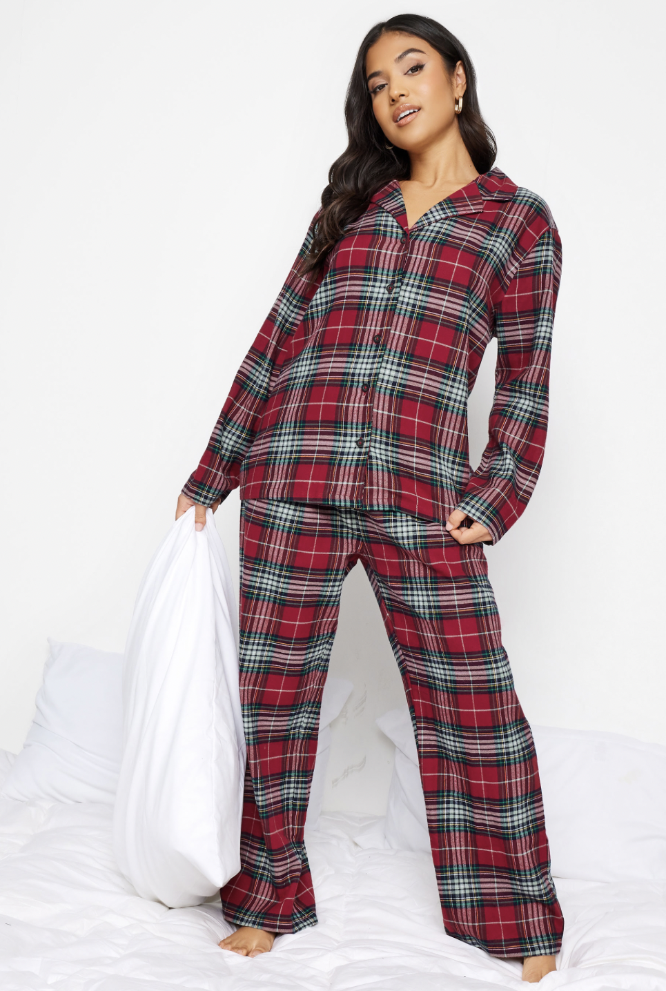 PixieGirl Petite Tartan Pyjama Set £29.99