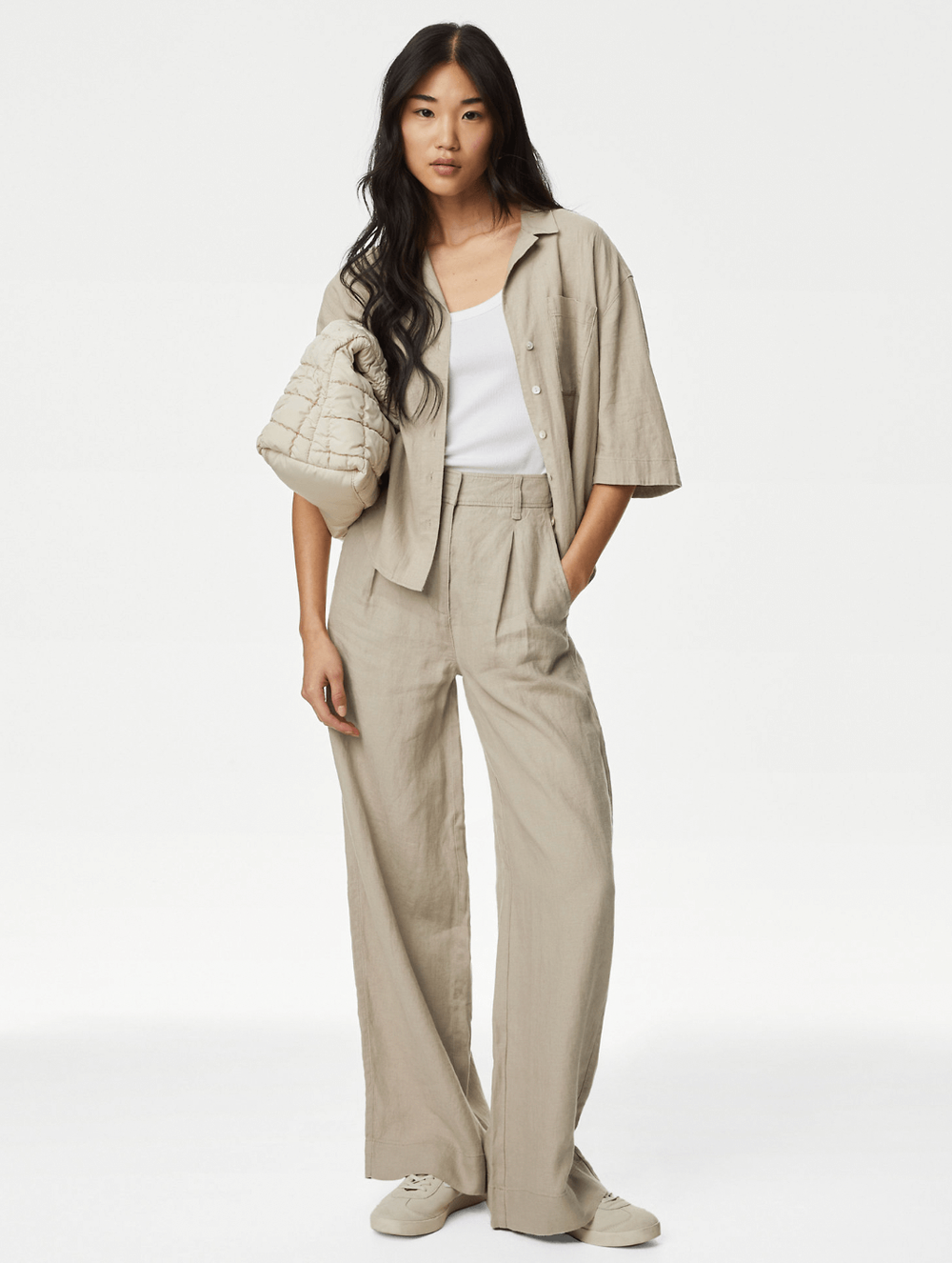 Marks and Spencer Petite Linen Trousers £39.50
