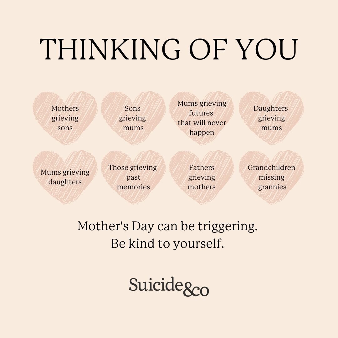 Big moments of celebration can be hard when you feel like you&rsquo;re on the outside of it. 

Be extra kind to yourself and celebrate your strength this week.

If you&rsquo;re struggling with the noise of Mother&rsquo;s Day our suicide bereavement h