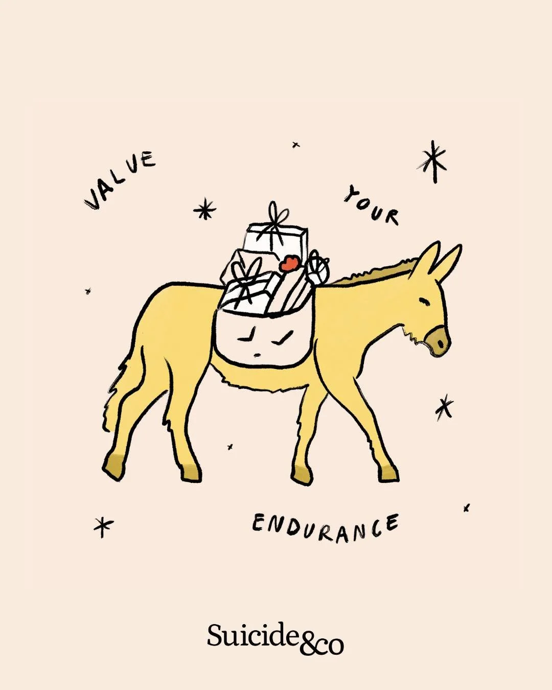 To everyone enduring the weight of suicide loss this holiday season: You are allowed to be both hurting and present. You are allowed to take breaks. You are allowed to redefine 'celebration' as simply making it to January 1st. The endurance required 
