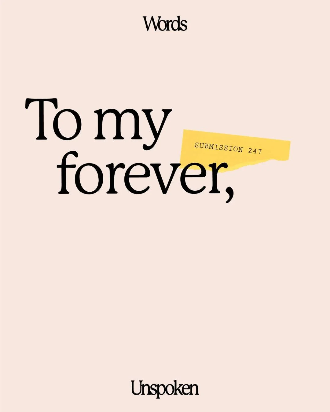 The letter featured in this post is about losing a friend to suicide. 

You can read the letter and the rest of the collection on our website (link in bio)

If you would like to share your voice and submit your letter to the loved one you lost to sui