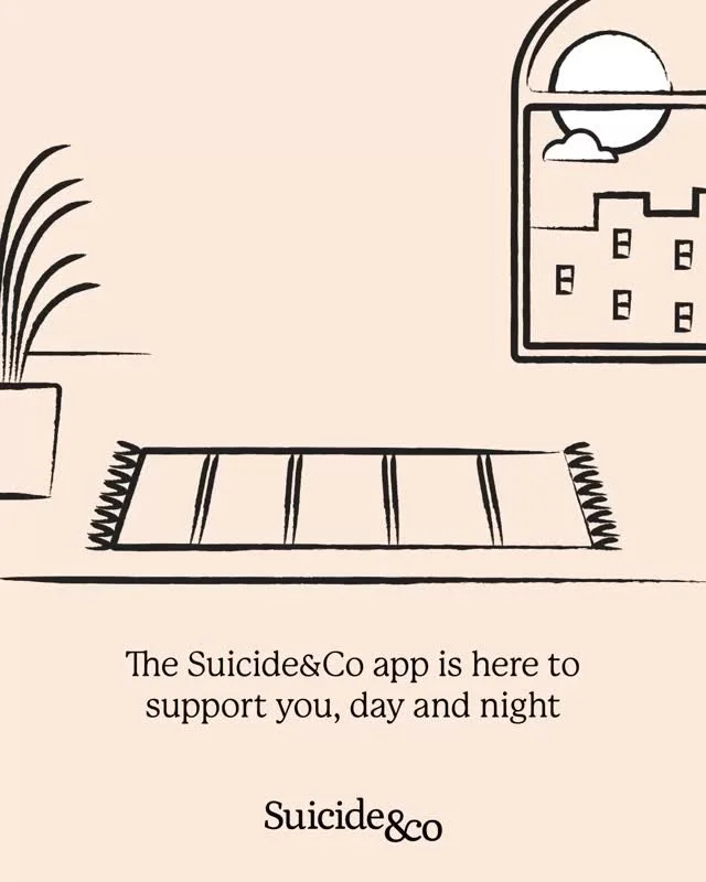 The Suicide&amp;Co App is here to support you, day and night, a companion in your pocket for every step of your grief journey. Whenever you open the app, it's ready: with tools, guidance, and gentle company. Even in the hours when our other services 