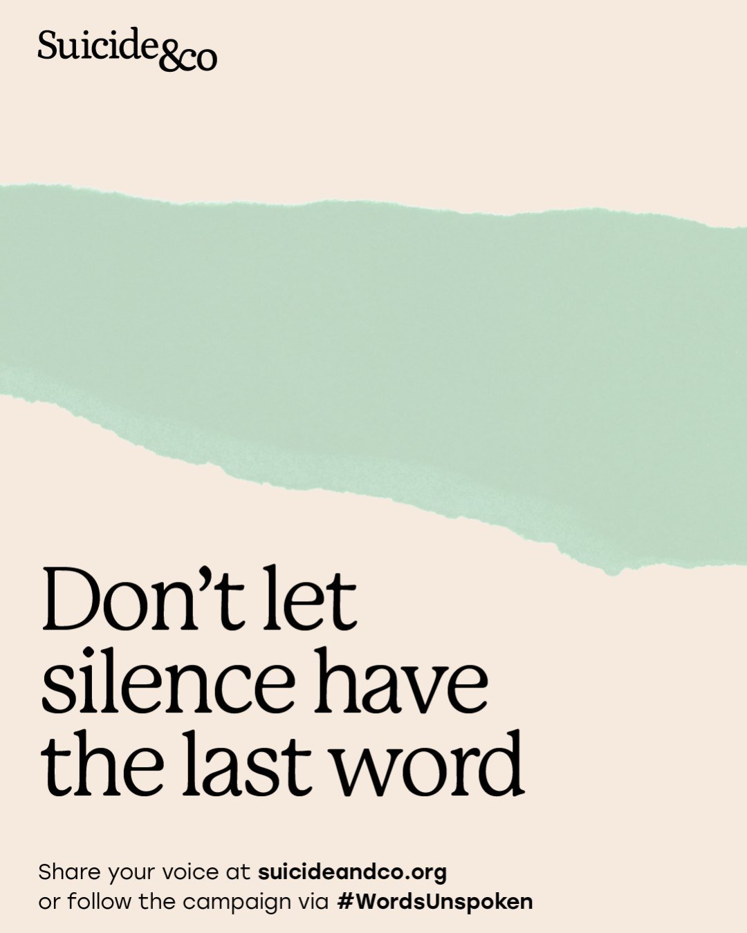 We created our Words Unspoken project to be a resource for people with lived experience, to remind you that you&rsquo;re not alone.

Since we started the project, we have had over 250 submissions. It can be challenging to share our personal stories b