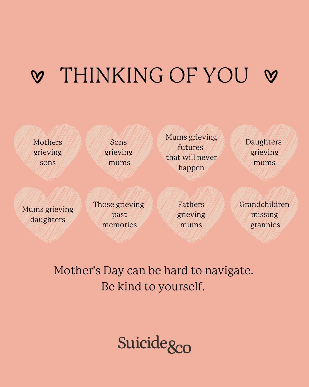 We know how hard Mothers day can be for members of our community. 

That&rsquo;s why we wanted to remind you that if you are finding it challenging to navigate your grief, you can always connect with us an explore our services.

Today or tomorrow, if