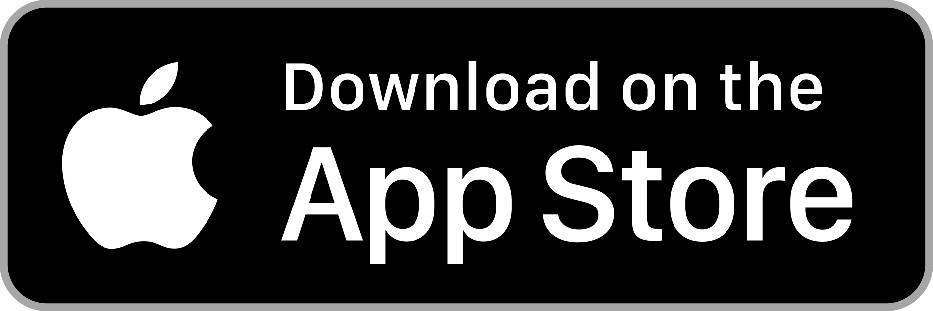 Button with Apple logo and text 'Download on the App Store'