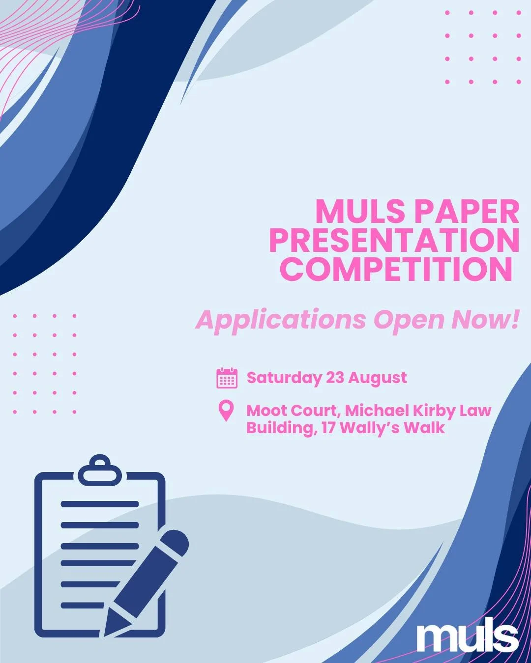 Think you&rsquo;ve got what it takes to argue your case and make your paper heard?

💼 The Paper Presentation Competition is your chance to showcase your legal research, writing, and oratory skills &mdash; and spark discussion on a legal issue of you