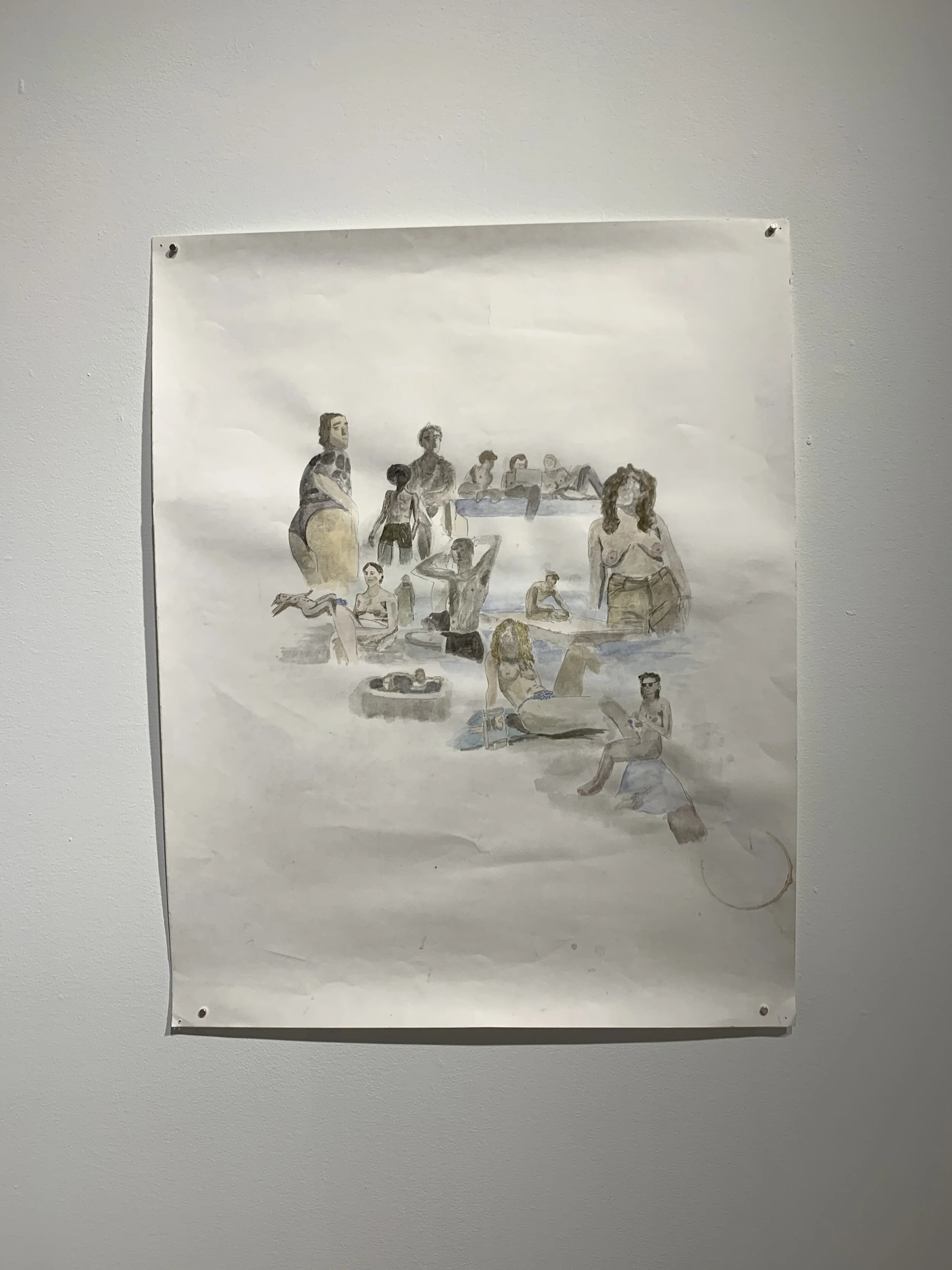 Batya Globerman ,
All of my sexy friends are Beautiful,
2020-2021,
Watercolor