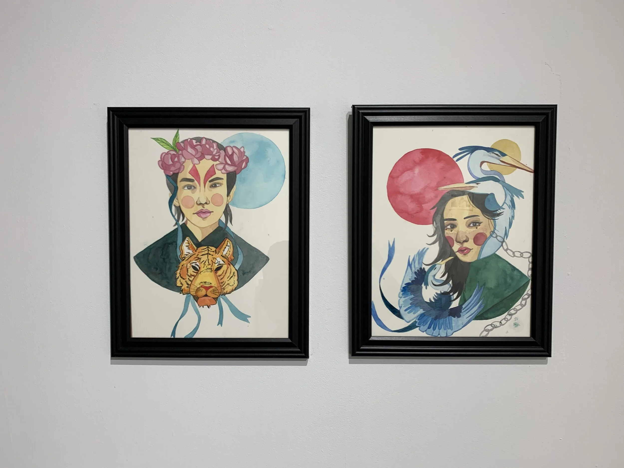 Meredith Strong ,
Gemini,
2020,
Watercolor 