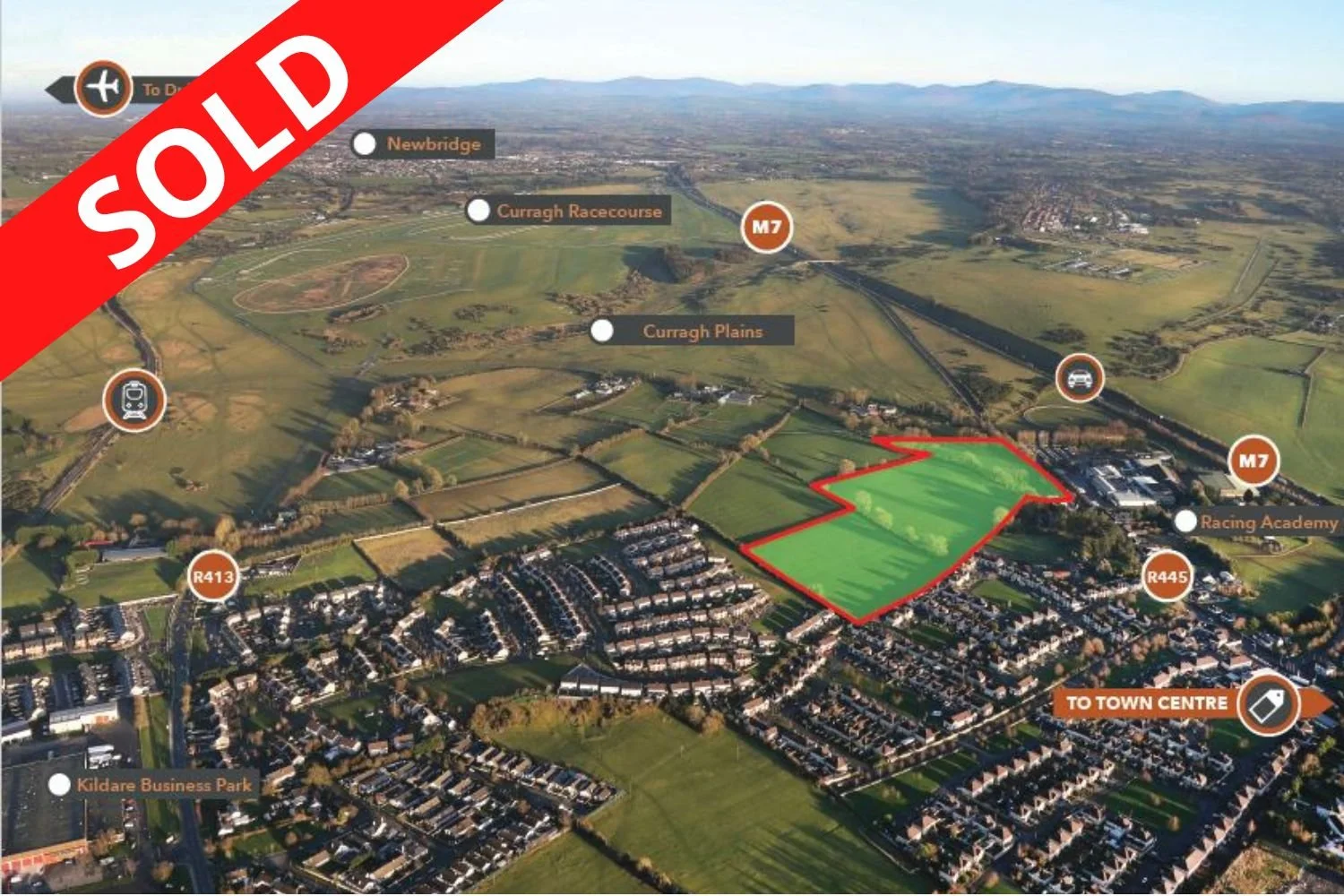 11 Ha (27.28 Acres) Zoned, Ruanbeg, Kildare Town, Co. Kildare