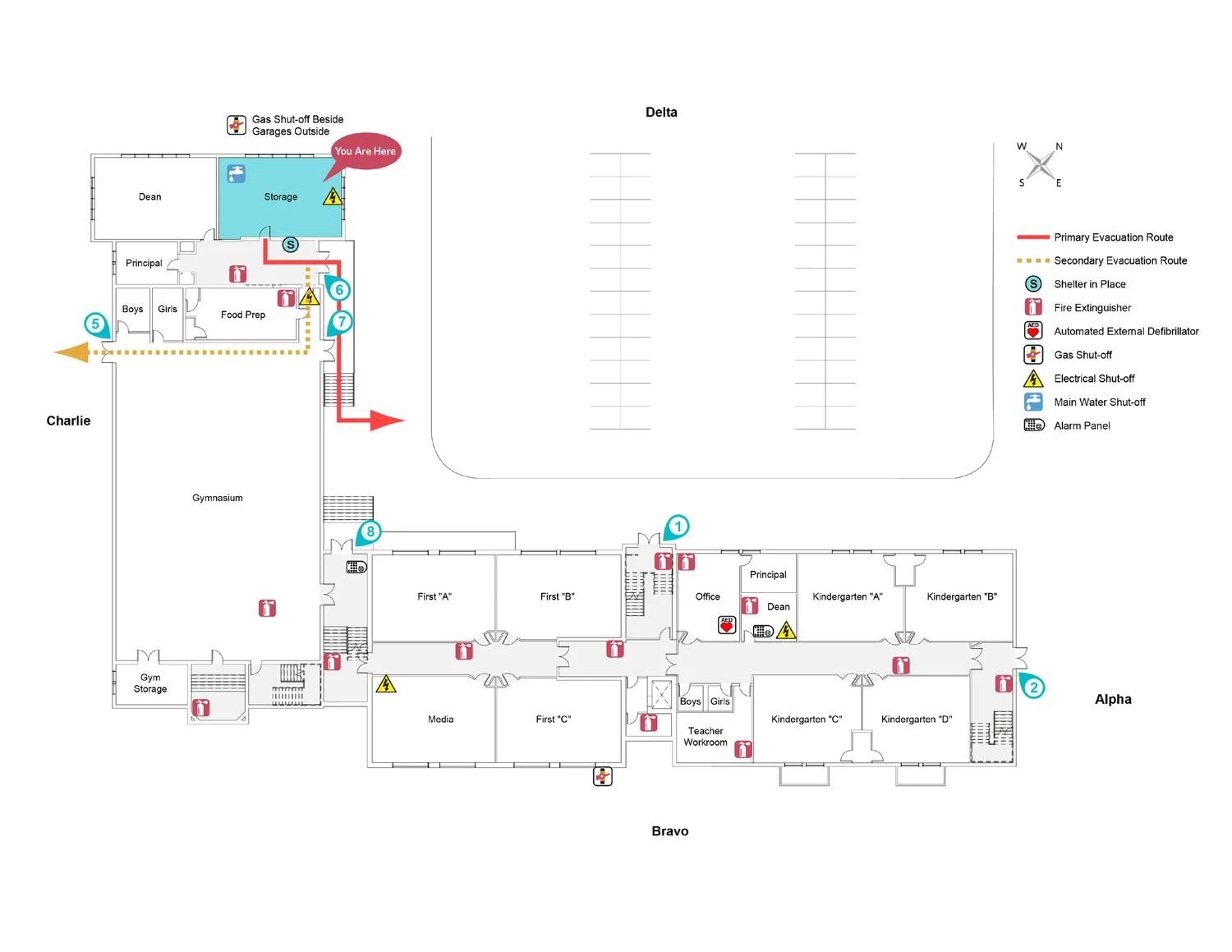 Emergency Floor Plans I School Evacuation Map Planning